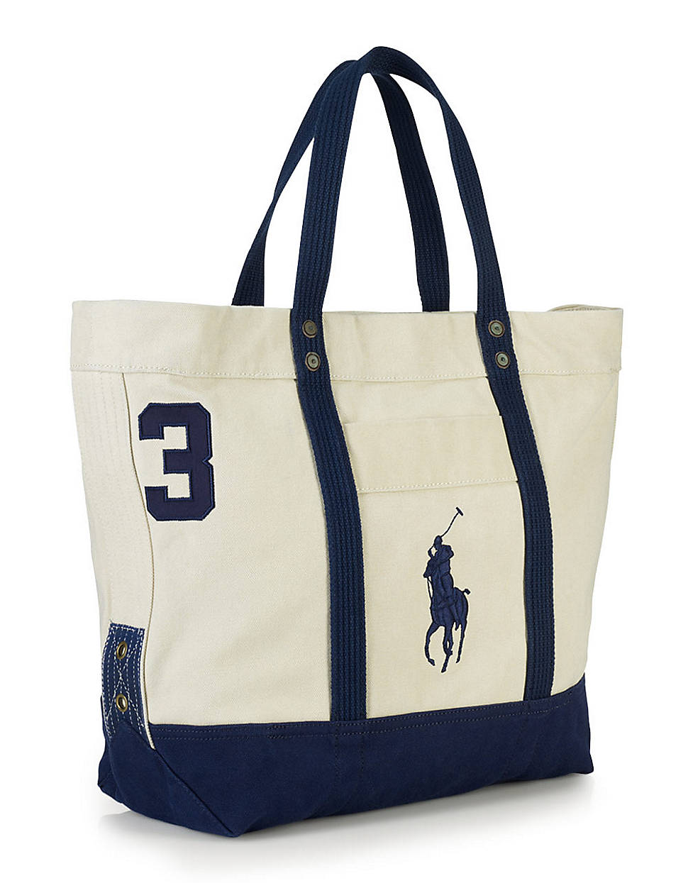 Polo Ralph Lauren Canvas Pony Tote Bag in White for Men | Lyst