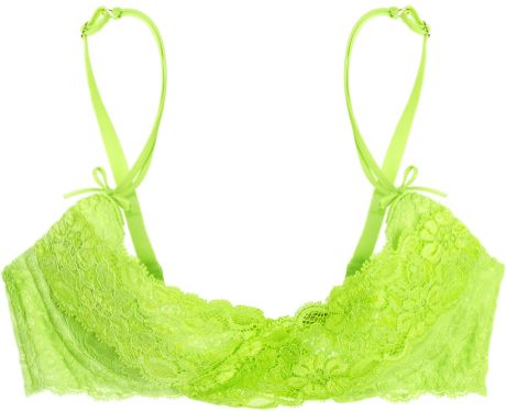 Agent Provocateur Margot Neon Lace Bra in Green | Lyst