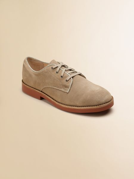 Ralph Lauren Boys Suede Oxfords in Beige (dirty buck brown) | Lyst