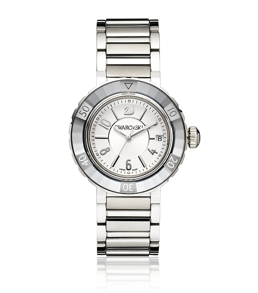 Swarovski Octea Sport Crystal Watch in Silver (steel) | Lyst