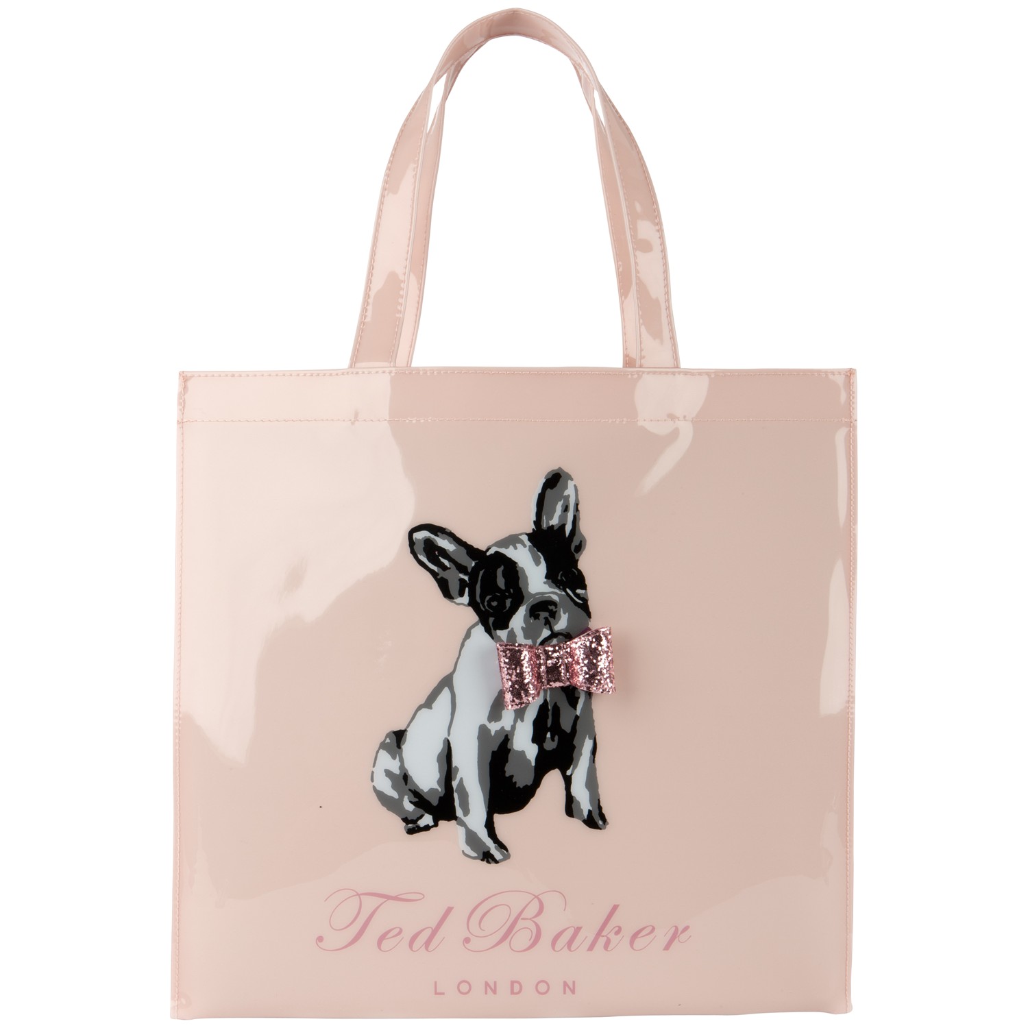 Ted Baker Cottcon Dog Print Ikon Shopper Bag in Pink (Baby Pink) | Lyst