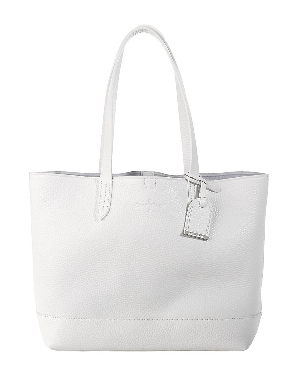 Cole Haan Haven Leather Small Tote Bag in White (optic white) | Lyst