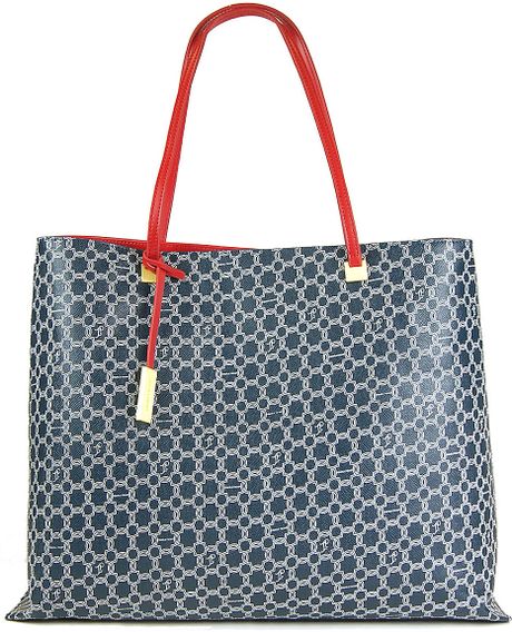 Ivanka Trump Julia Shopper Tote Bag in Blue (red) | Lyst