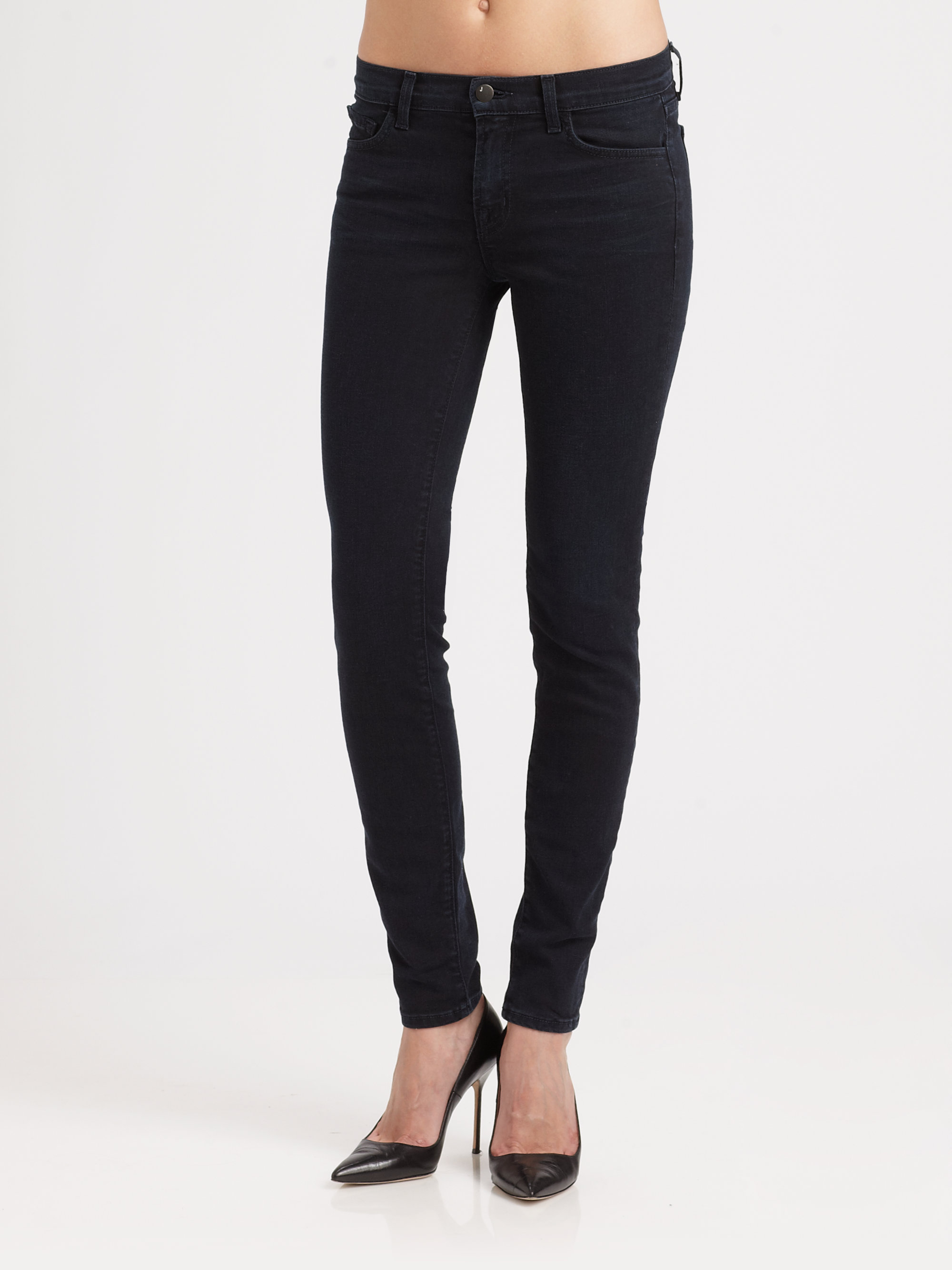 J Brand | 811 frayed mid-rise skinny jeans | NET-A-PORTER.COM