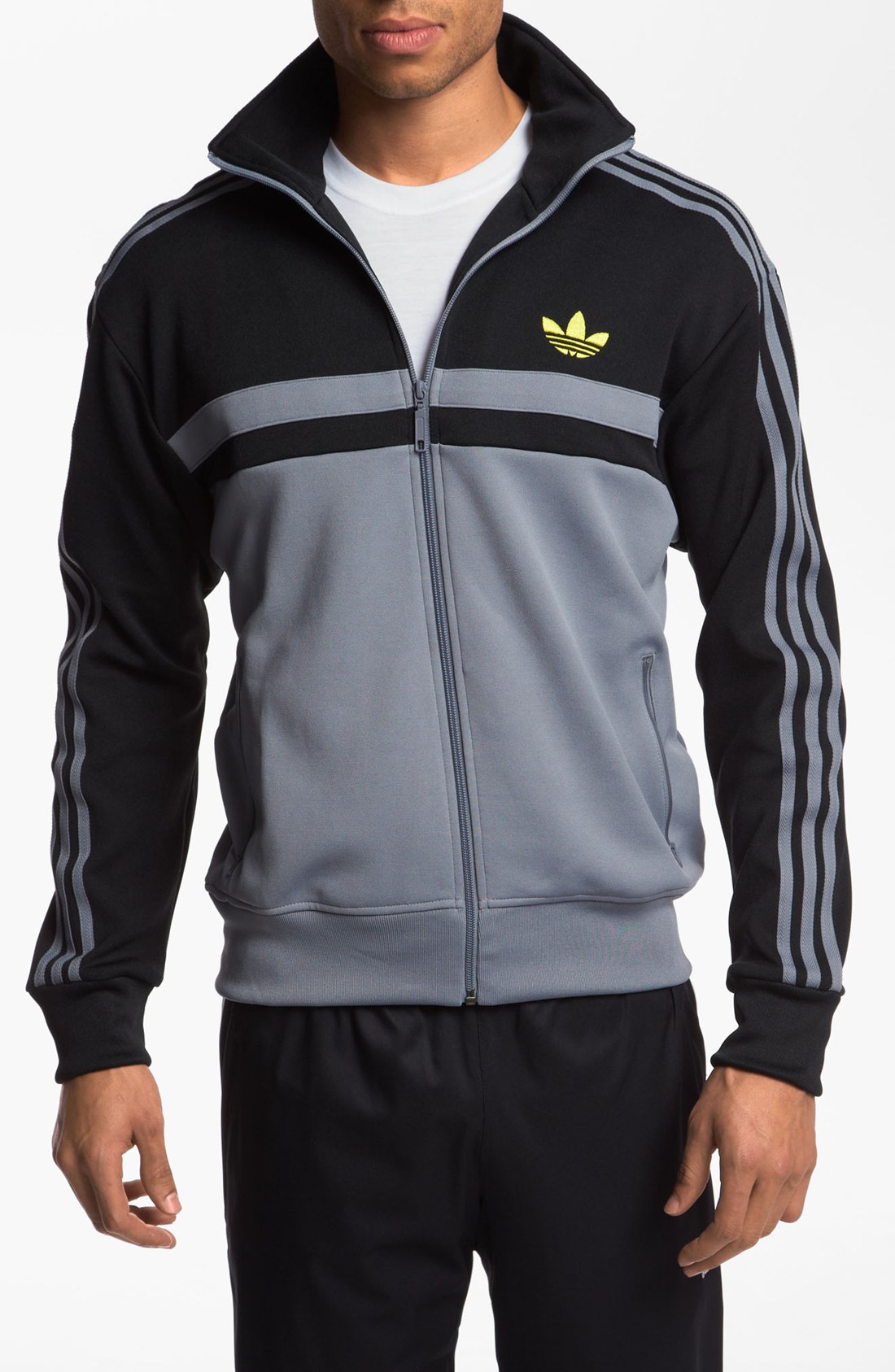 Adidas Originals Adiicon Track Jacket in Gray for Men (black/ tech grey ...