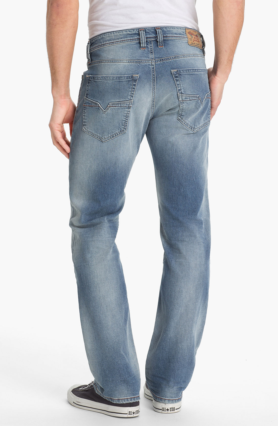 Diesel Larkee Relaxed Straight Leg Jeans in Blue for Men (0811e) | Lyst