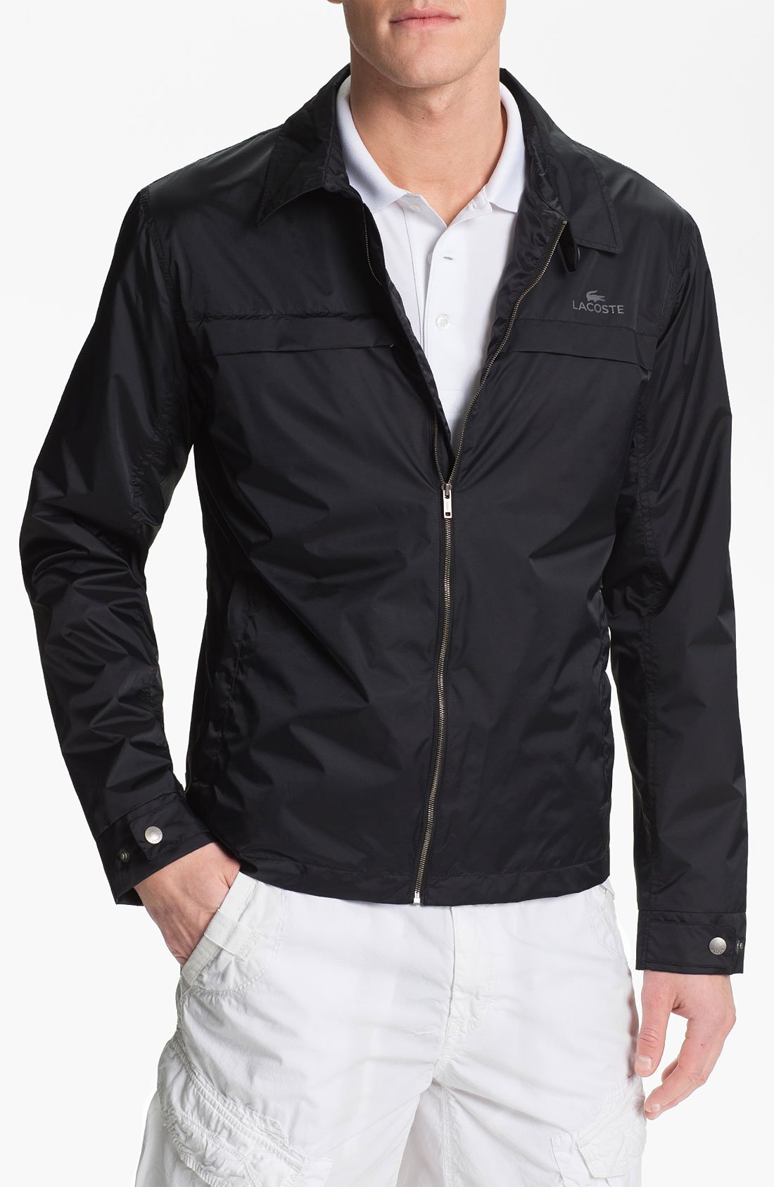 Lacoste Packable Lightweight Jacket in Black for Men Lyst