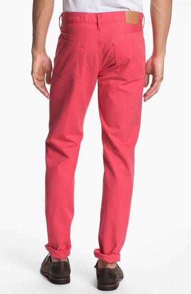 Marc By Marc Jacobs Slim Straight Leg Jeans Neon Pink in Pink for Men ...