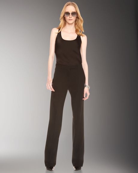 Michael Kors Satin Stripe Tuxedo Pants in Black | Lyst