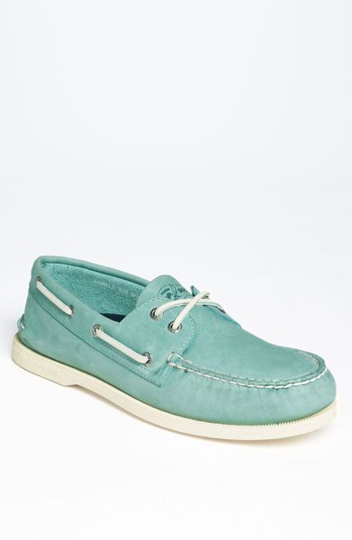 Sperry Top-sider Authentic Original Boat Shoe in Green for Men (light ...