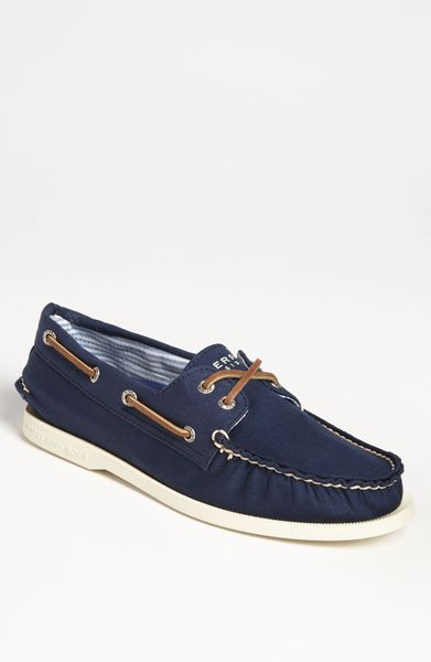 Sperry Top-sider Authentic Original Canvas Boat Shoe Men in Blue for ...