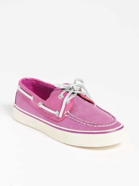 Sperry Top-sider Bahama Boat Shoe in Pink (pink sparkle) | Lyst