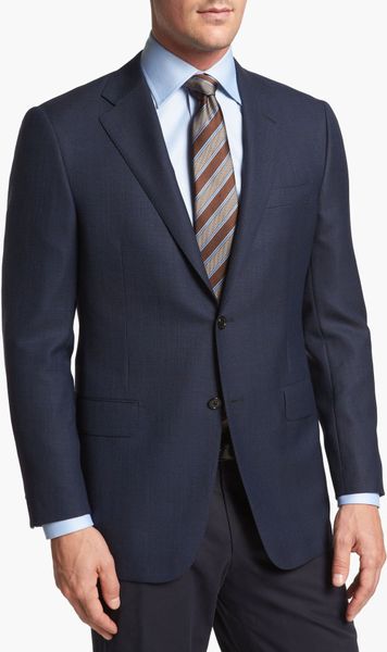 Hickey Freeman Wool Blazer in Blue for Men (navy) | Lyst