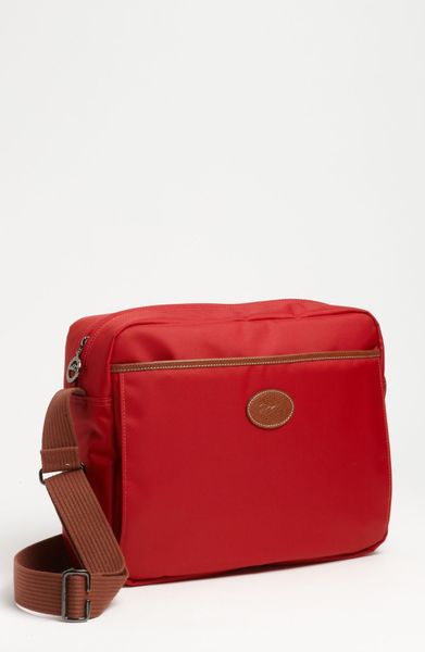 Longchamp 'Le Pliage' Crossbody Bag in Red | Lyst