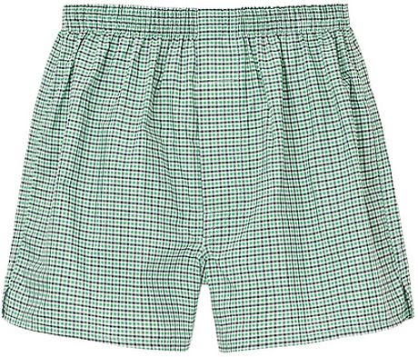 Uniqlo Woven Check Trunks in Green for Men | Lyst