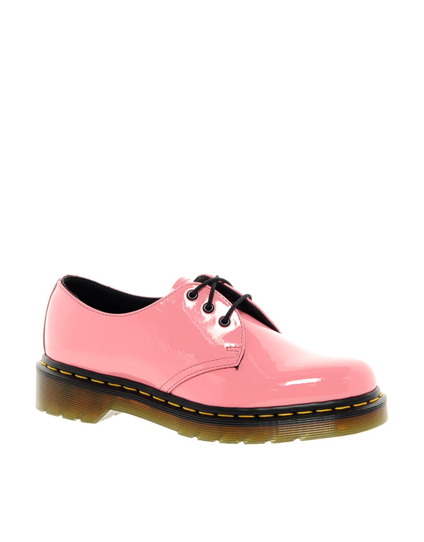 Lyst Dr. Martens Acid Pink Patent Lamper Shoes in Pink