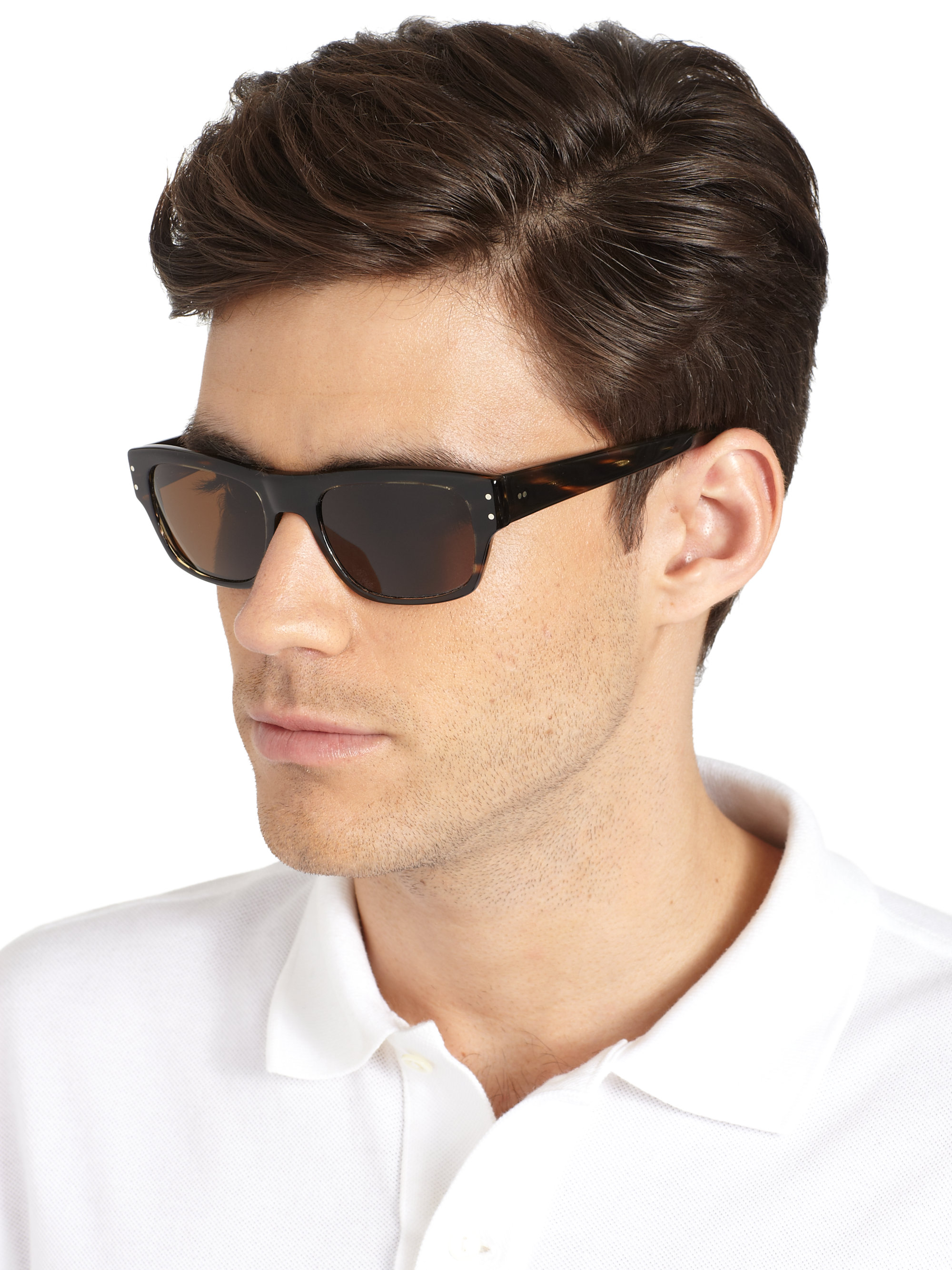 Lyst - Oliver peoples Evason Acetate Sunglasses in Brown for Men