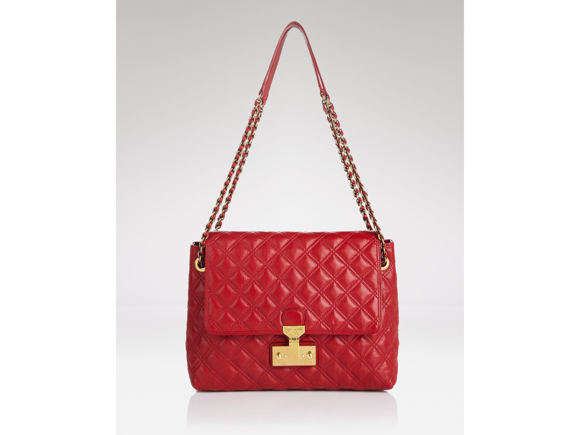 Lyst Marc Jacobs Shoulder Bag Quilted Baroque Xl Single in Red