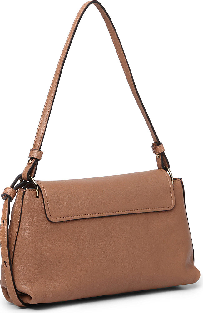 Chlo Elsie Leather Crossbody Bag in Brown (nut) | Lyst  