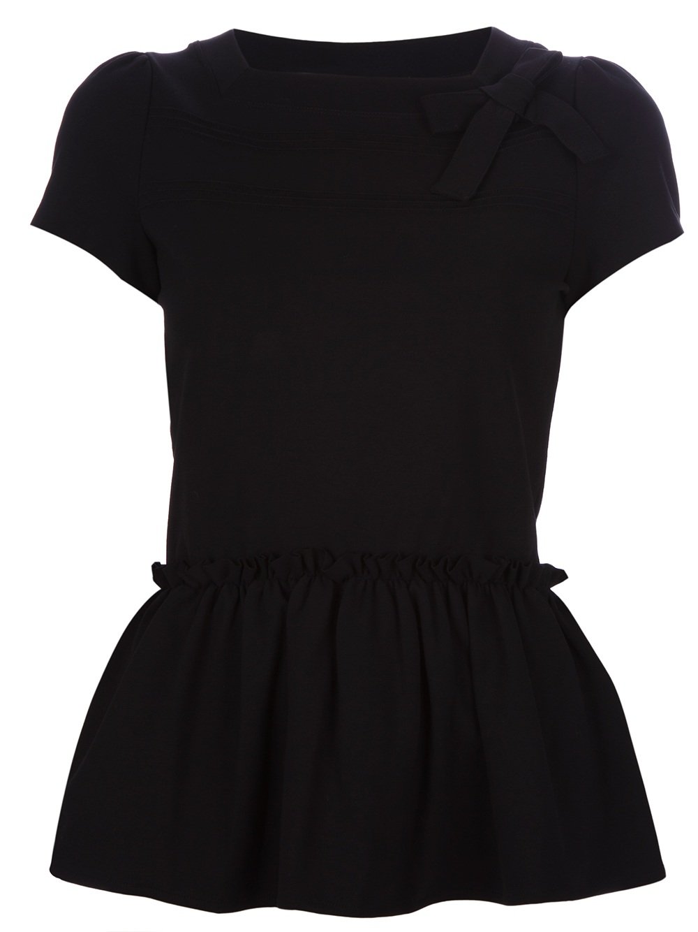 Red valentino Top in Black | Lyst