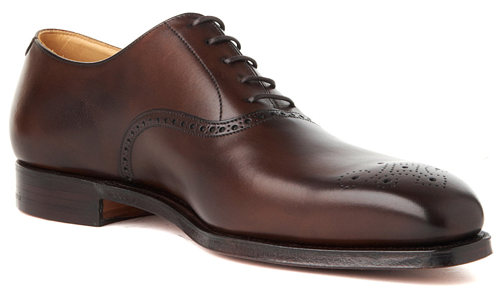 Crockett and jones Edgware Oxford Shoes in Brown for Men (Dark brown) Lyst