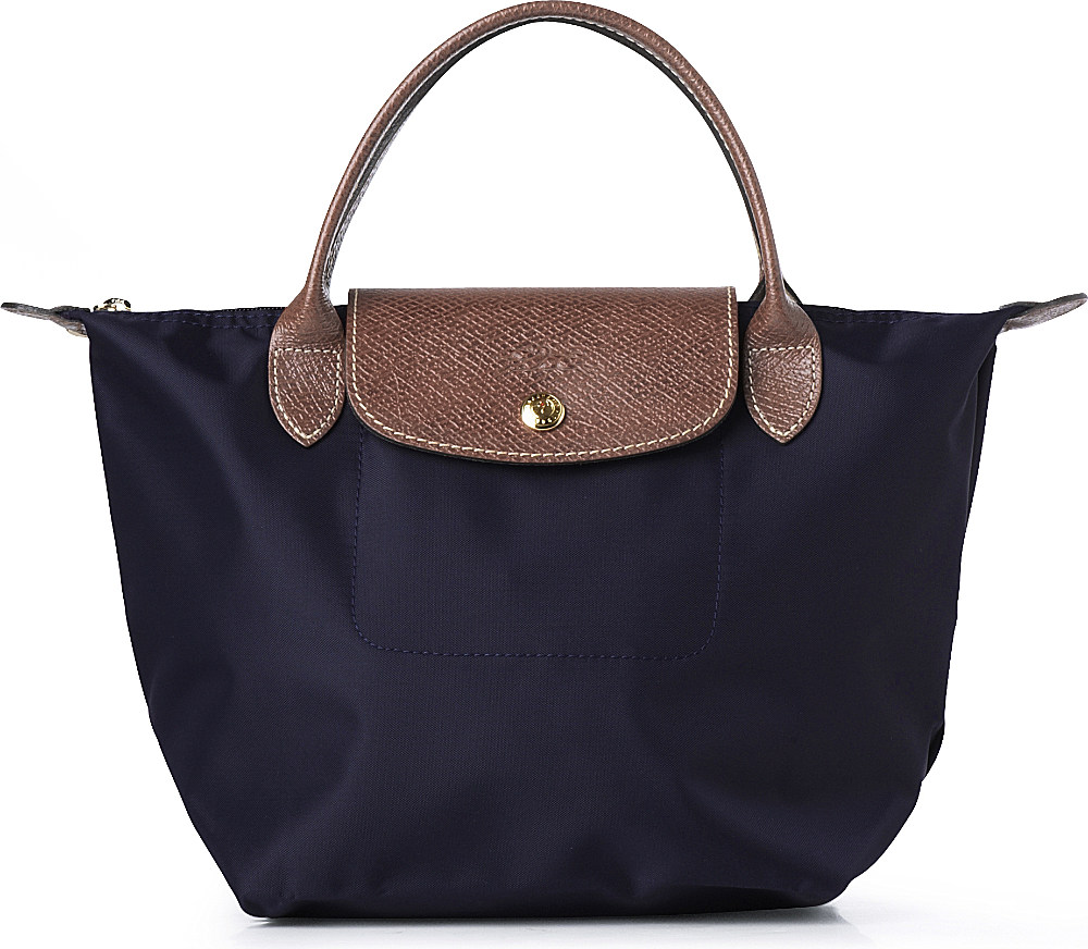 Longchamp Le Pliage Small Handbag in Navy in Blue (navy) | Lyst