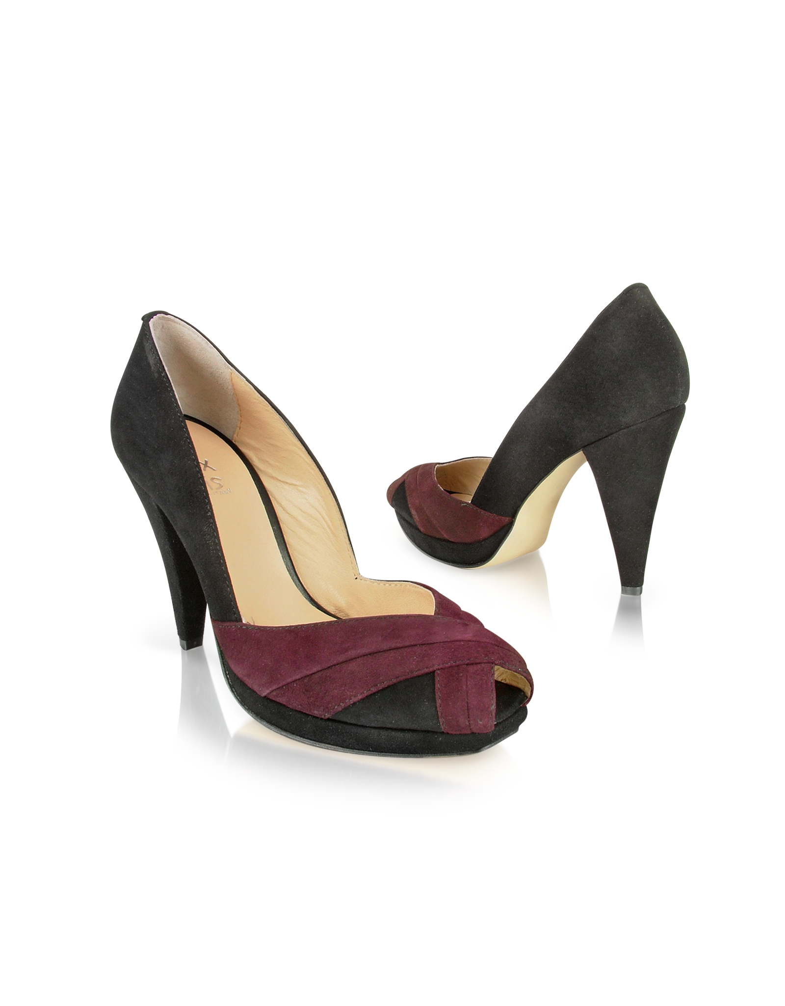 plum platform shoes