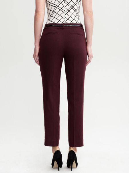 Banana Republic Martin Fit Wine Slim Ankle Pant in Red (lyon wine) | Lyst