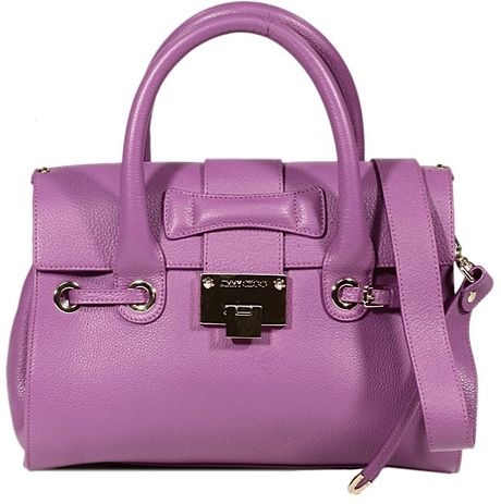 Jimmy Choo Small Rosalie Leather in Purple (violet) | Lyst