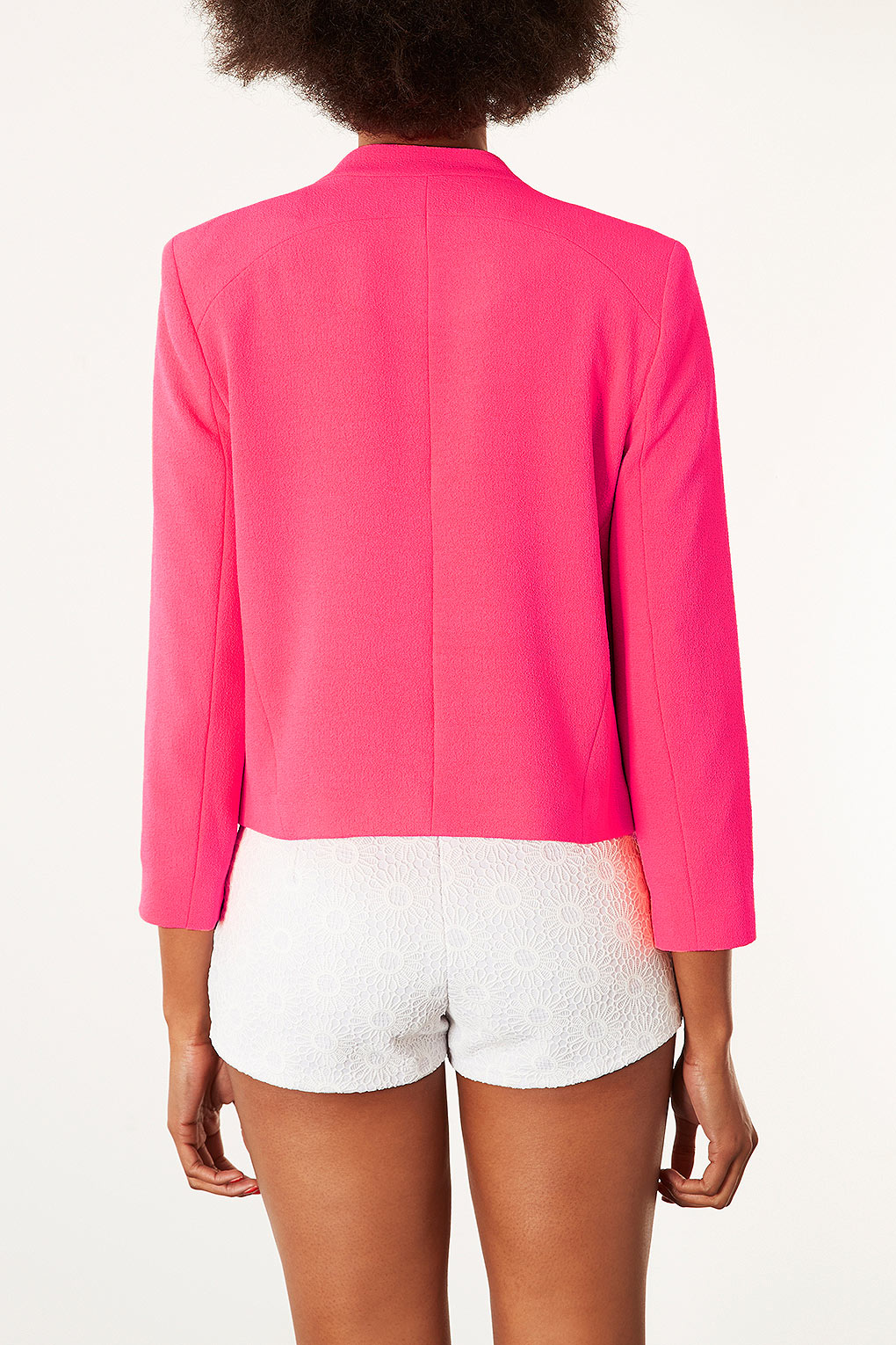 Lyst - Topshop Notch Neck Jacket in Pink
