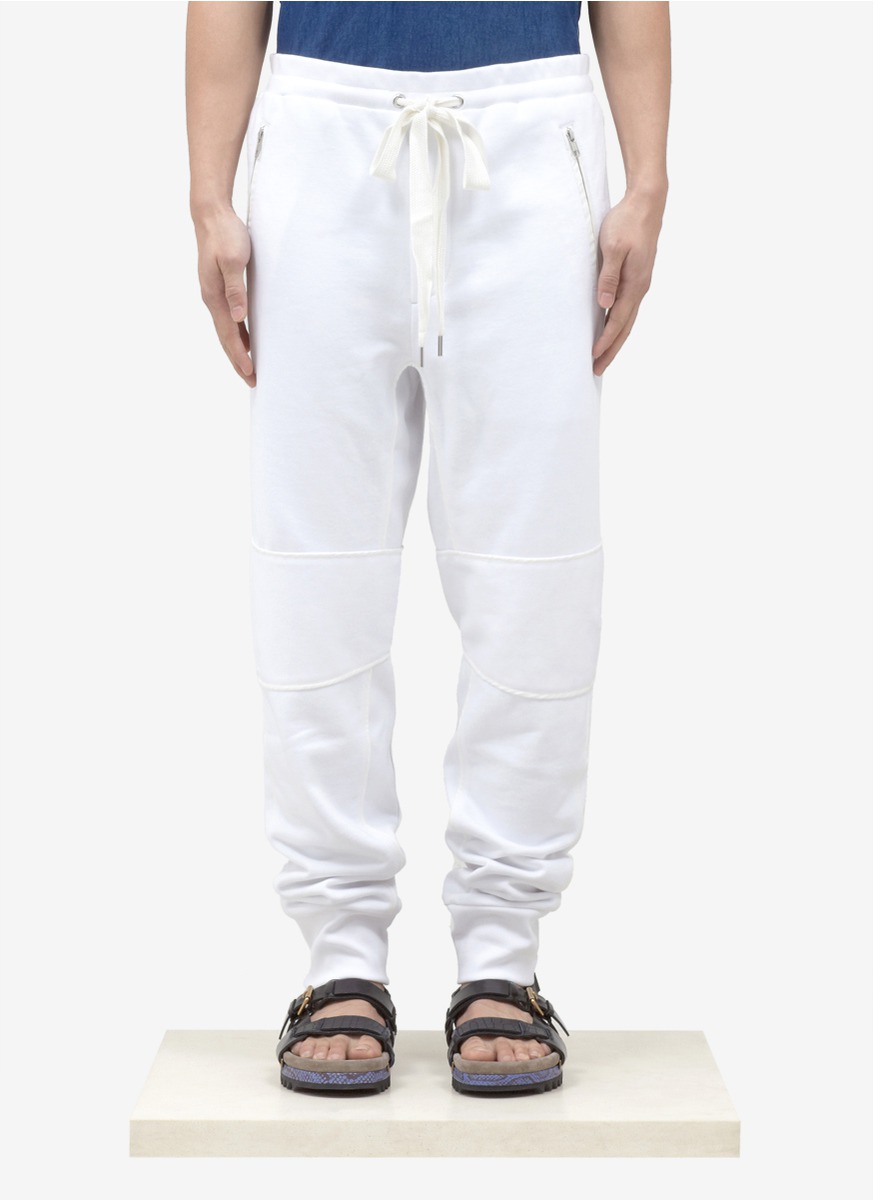 3.1 Phillip Lim Drawstring Cotton Sweatpants in White for Men | Lyst