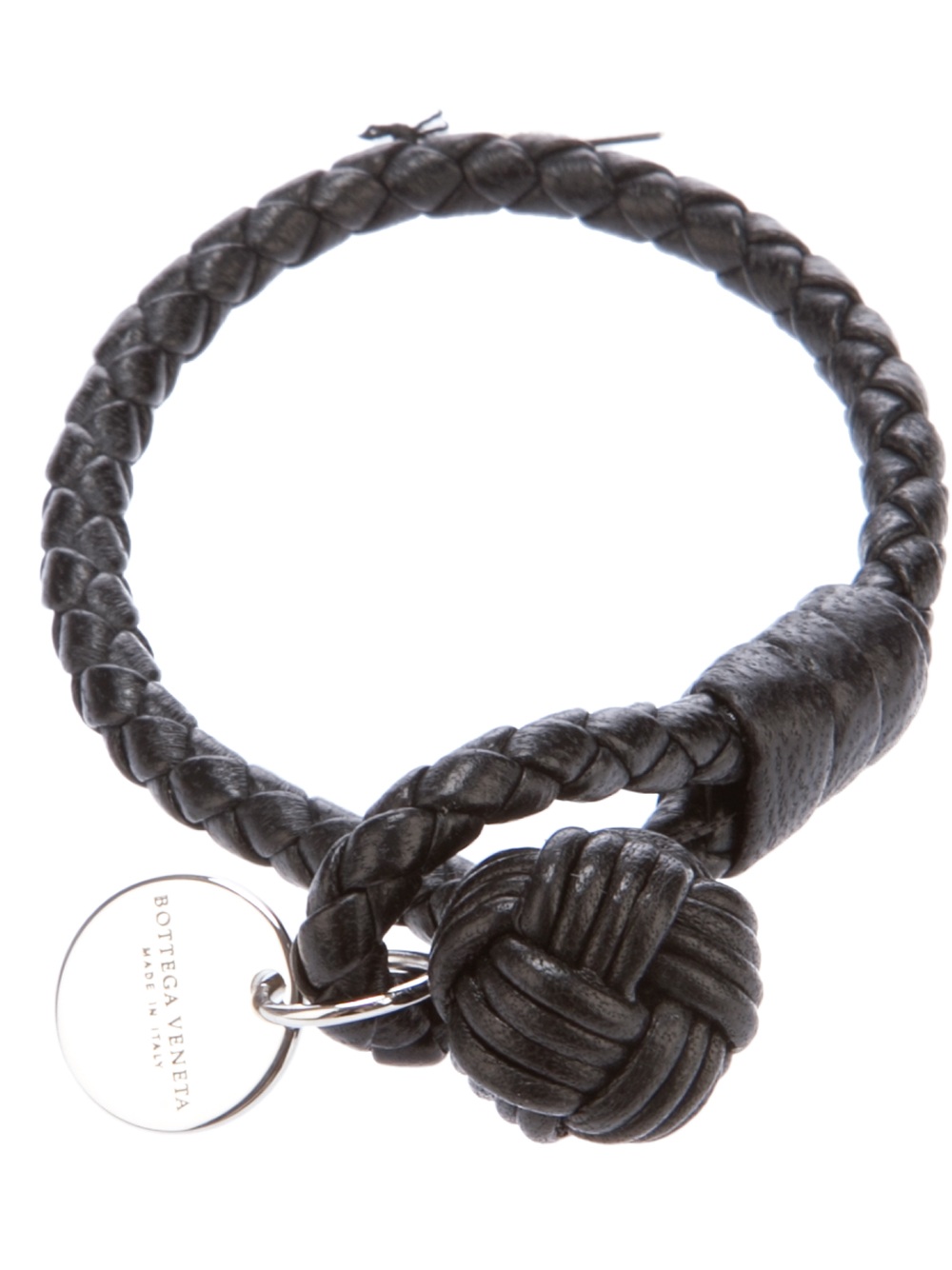 Lyst Bottega Veneta Woven Leather Bracelet In Black For Men Gallery