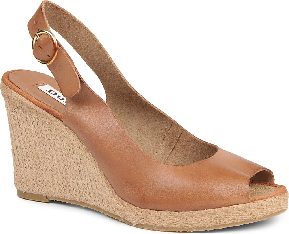 Dune Gleeful Leather Wedge Sandals For Women In Brown Tanbrown Lyst