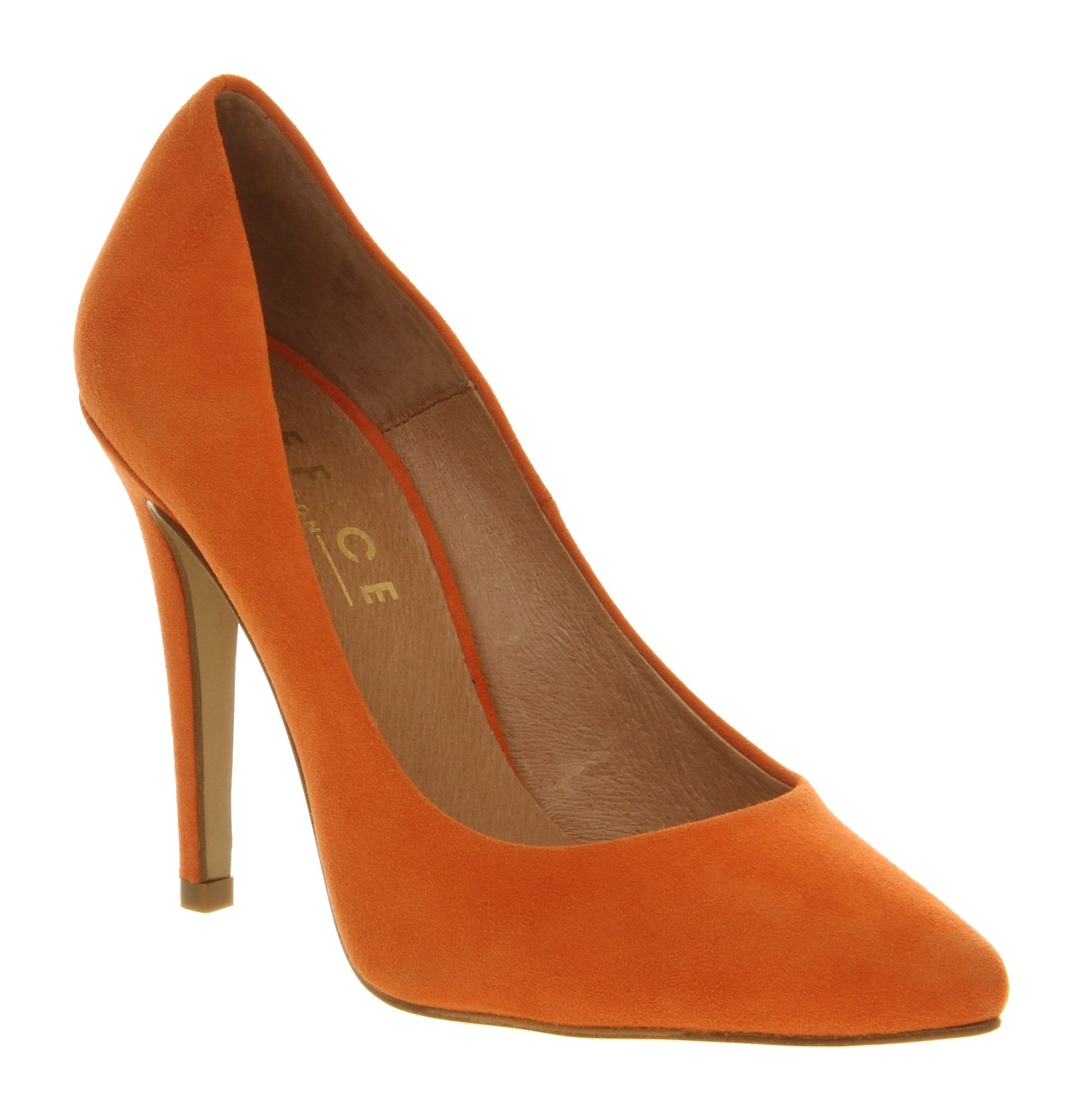 Lyst Office Roundabout Orange Suede In Gallery