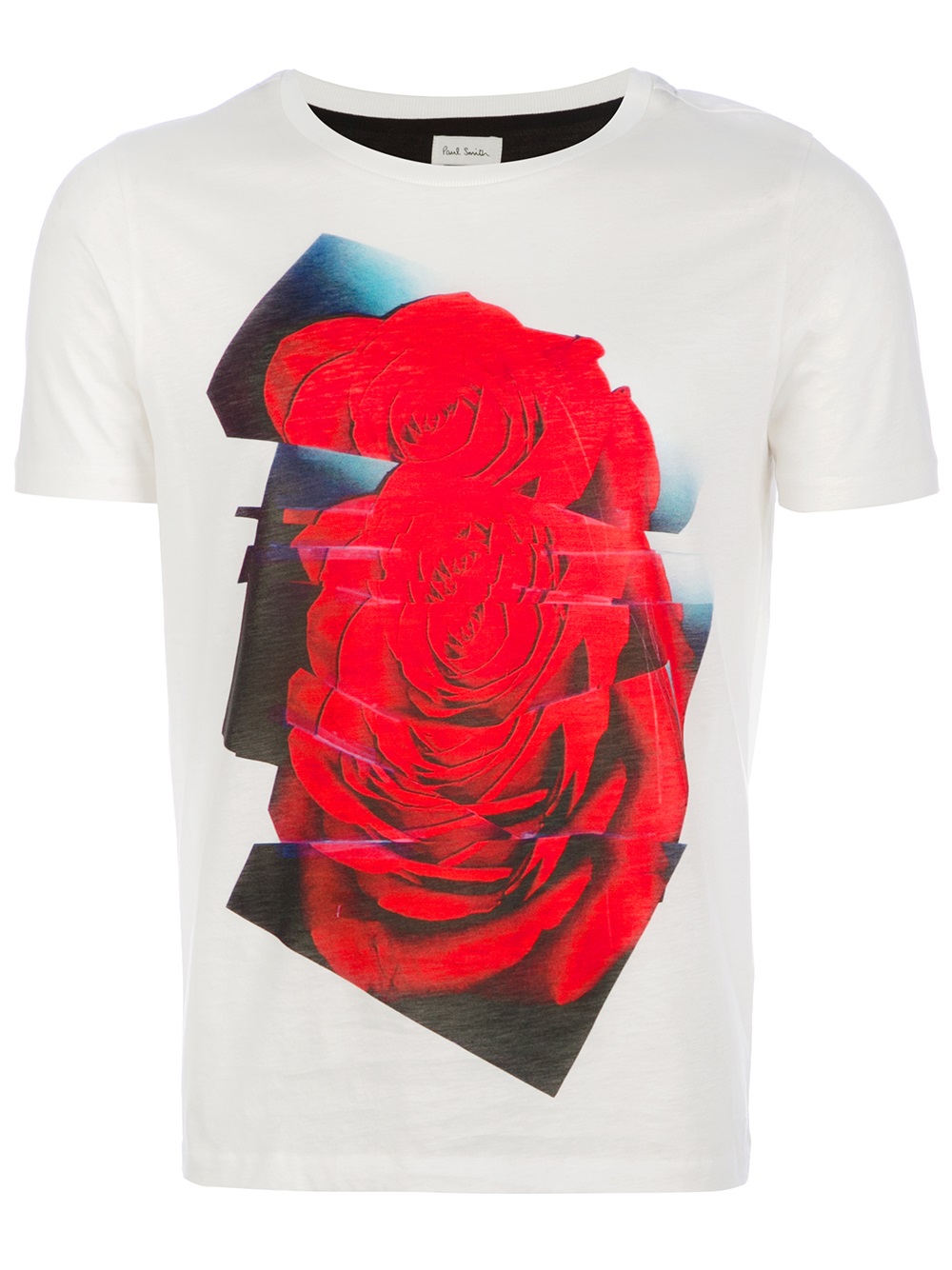 Paul Smith Rose Print T-shirt in Pink for Men - Lyst