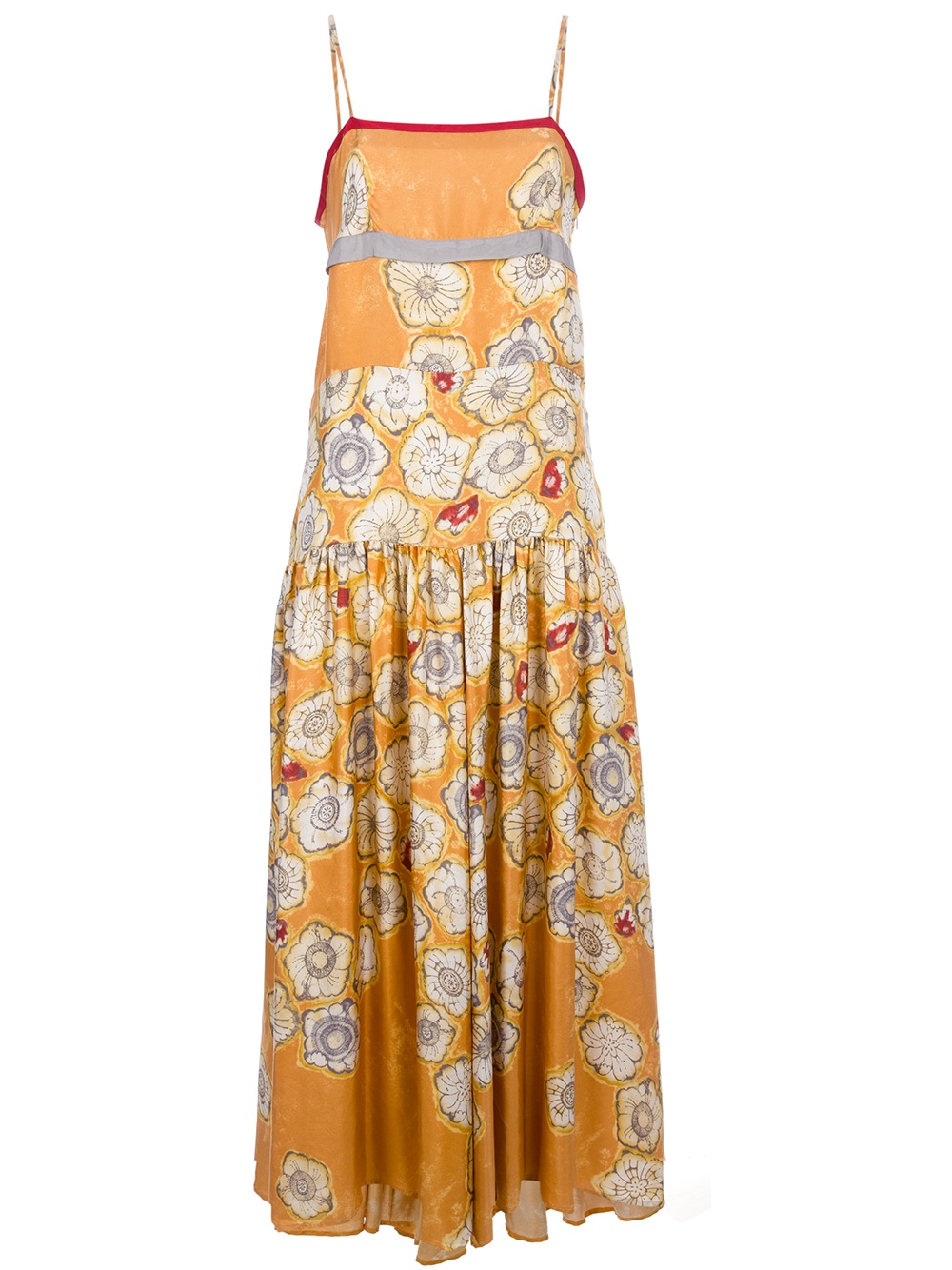 Lyst - Dries Van Noten Floral Print Spaghetti Strap Dress