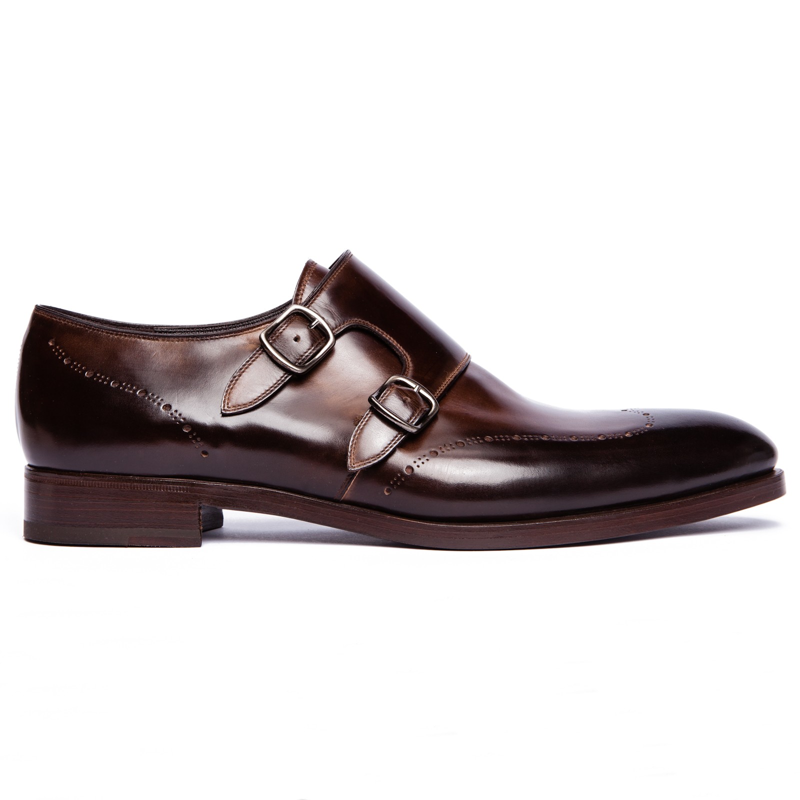 Fratelli Rossetti Leather Monk Strap Shoes in Brown for Men | Lyst