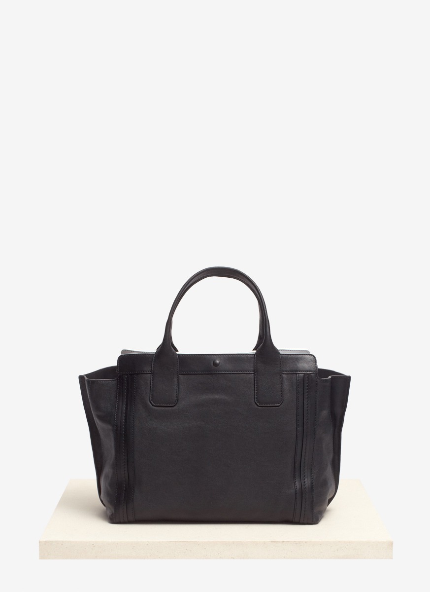 small leather shopper