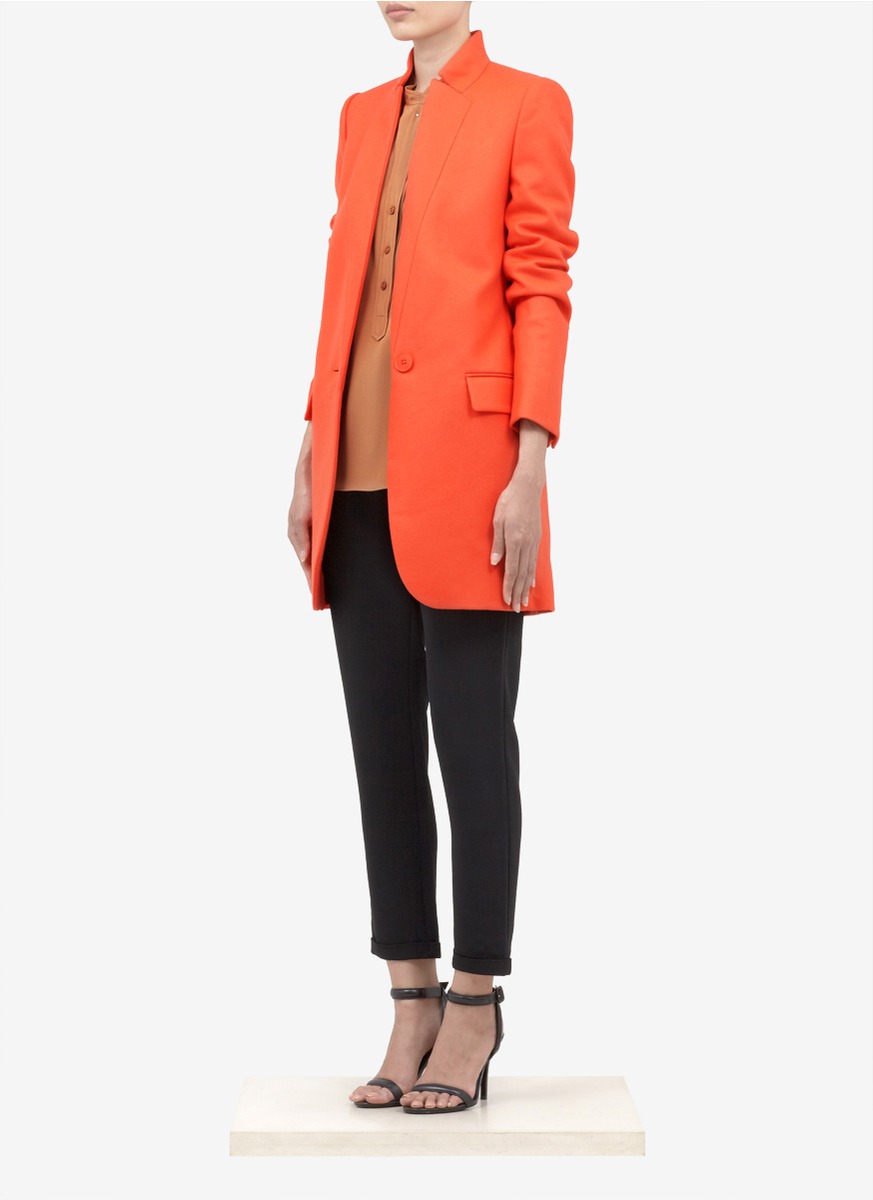 Lyst - Stella Mccartney Mid-length Wool-cashmere Coat in Red