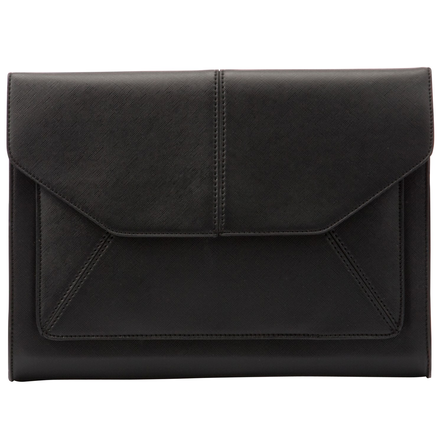 John Lewis Sarah Oversized Envelope Clutch Bag in Black | Lyst