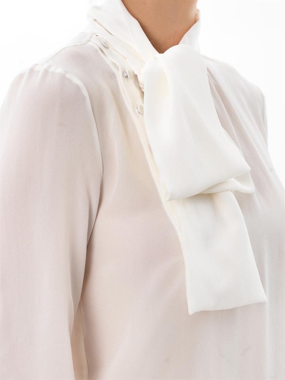 saint laurent silk blouse