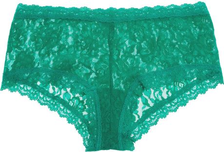 Hanky Panky Stretch Lace Boy Shorts in Green (forest green) | Lyst