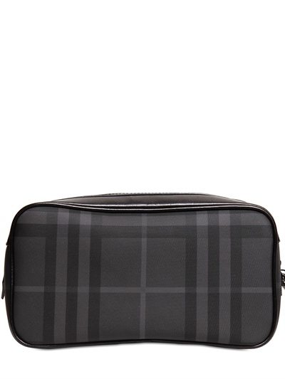 Lyst Burberry Brit Check Toiletry Bag In Black For Men Gallery
