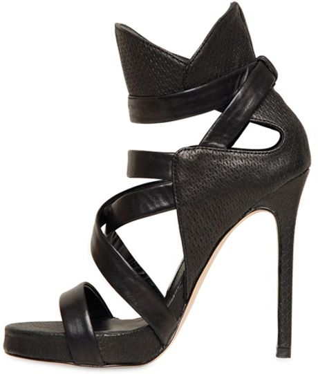 Camilla Skovgaard 120mm Printed Leather Sandals in Black | Lyst