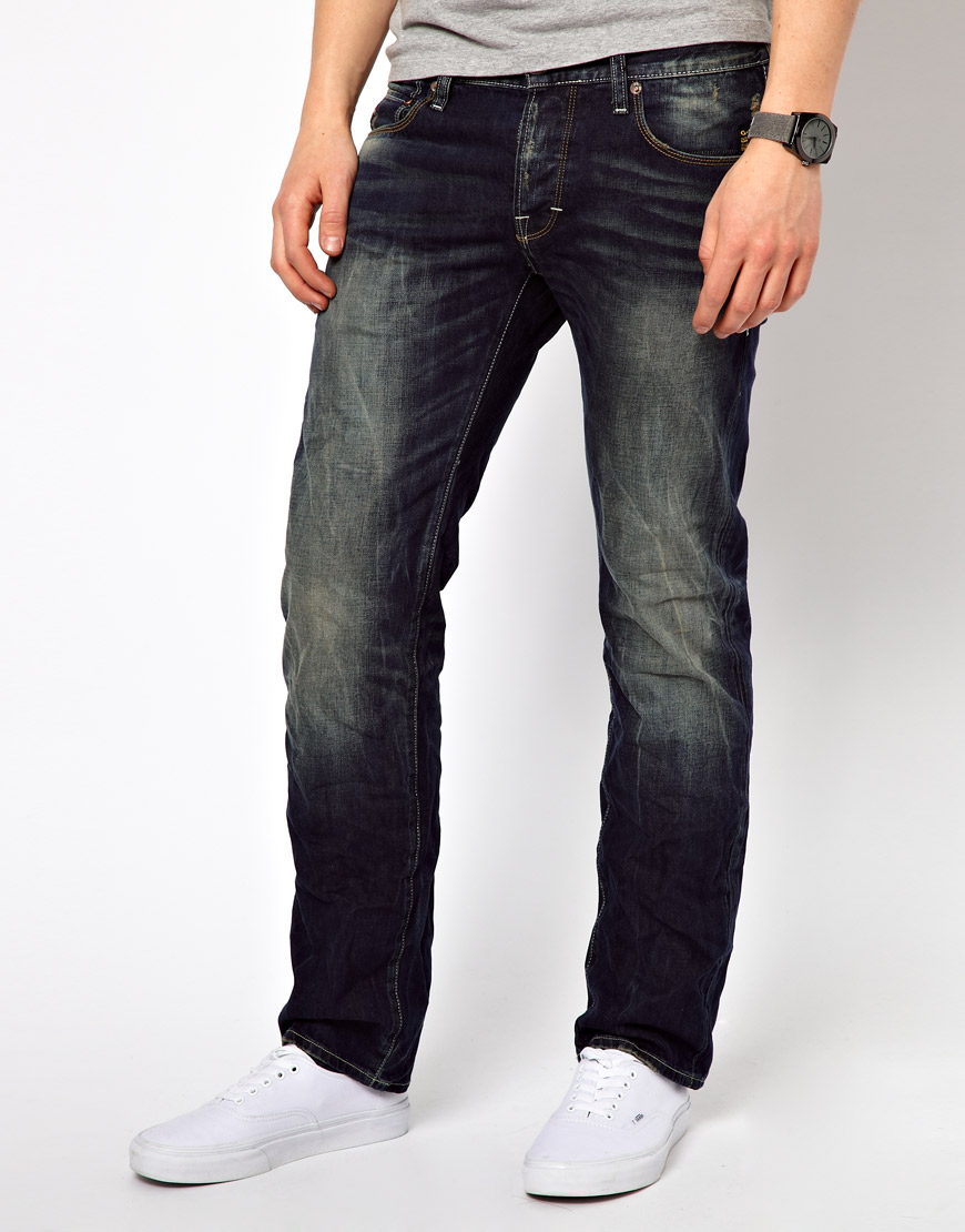 G-star Raw Jeans Blade Slim Cover Denim Rigid Raw in Blue for Men | Lyst