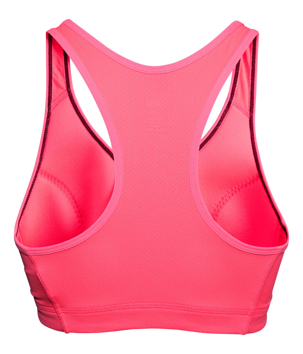 Lyst H&M Sports Bra in Pink