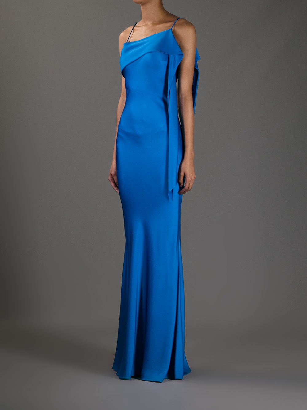 Lyst - John Galliano Evening Gown in Blue