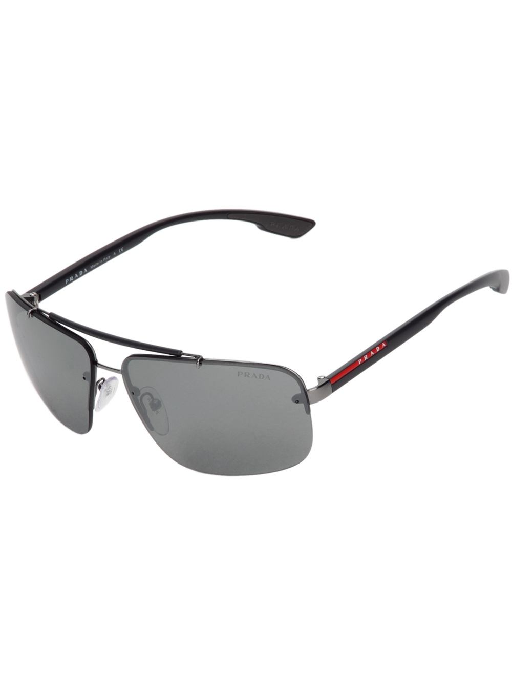 prada men's square frame sunglasses