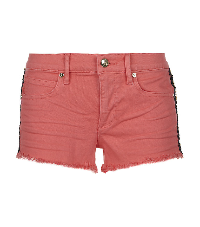 Juicy Couture Sequin Shorts in Red (watermelon) | Lyst