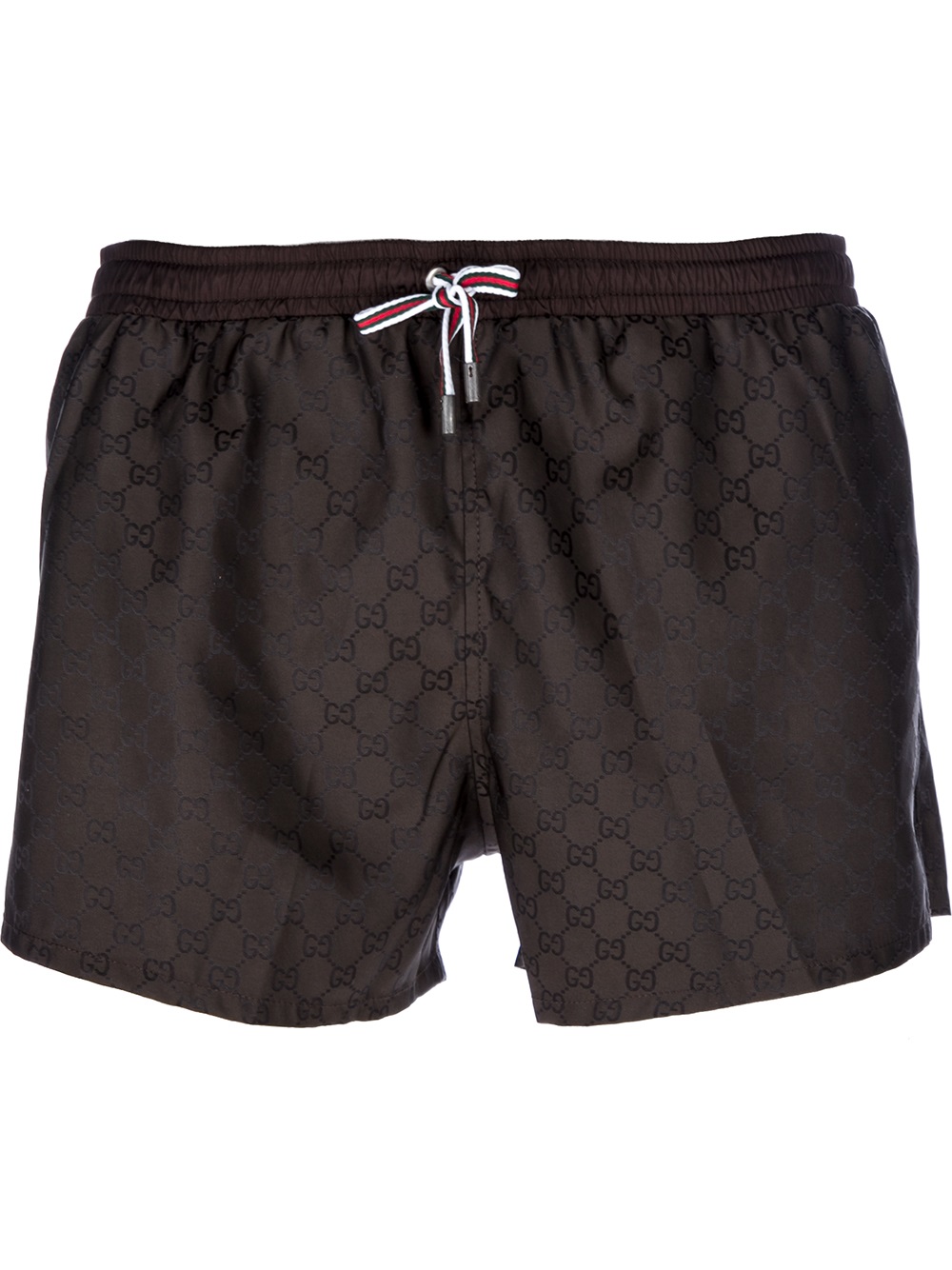 Lyst - Gucci Monogram Swim Shorts in Black for Men